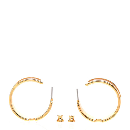Hermes Epsom Olympe Hoop Earrings Gold 3 of 4