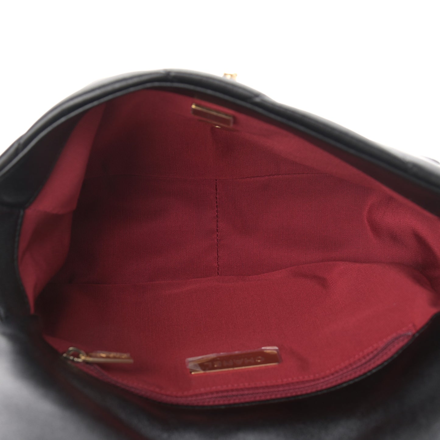 Lambskin Quilted Medium Chanel 19 Flap Black