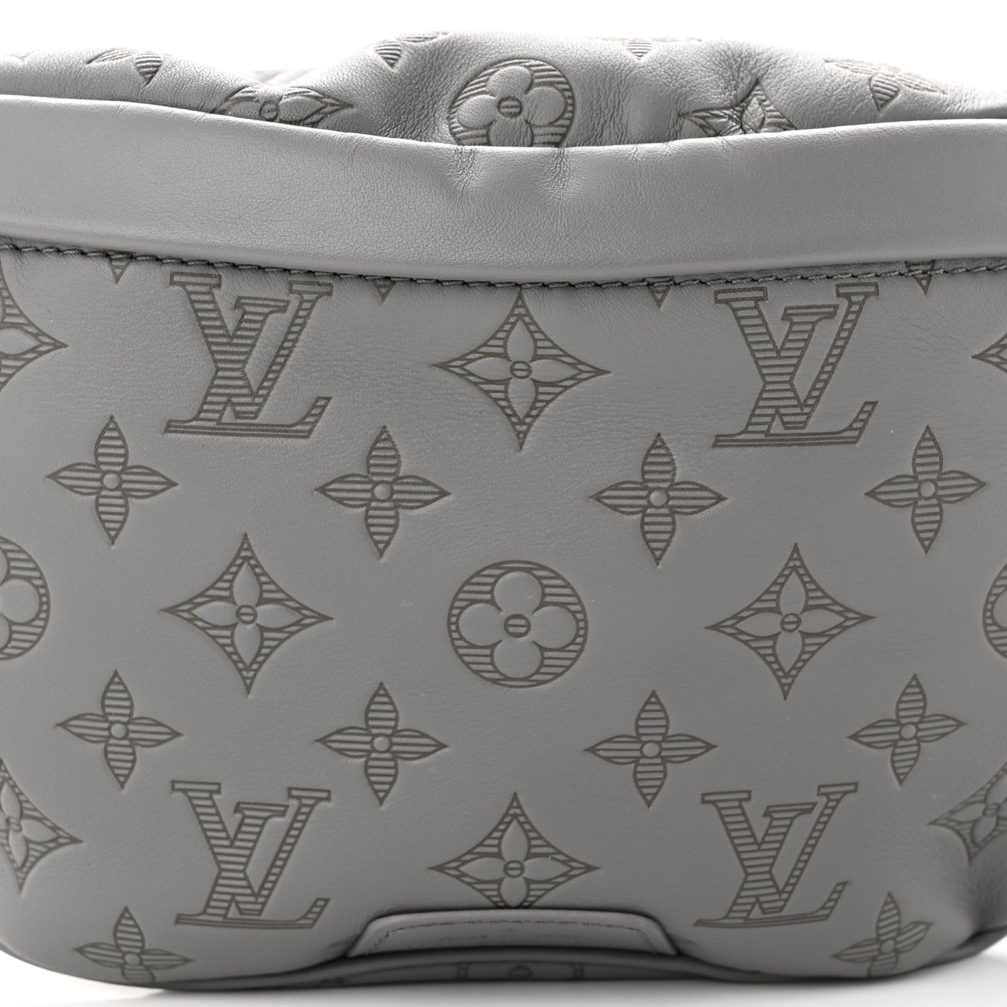 Calfskin Monogram Shadow Discovery Bumbag PM Gray