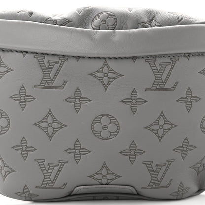 Louis Vuitton Calfskin Monogram Shadow Discovery Bumbag PM Gray 7 of 10