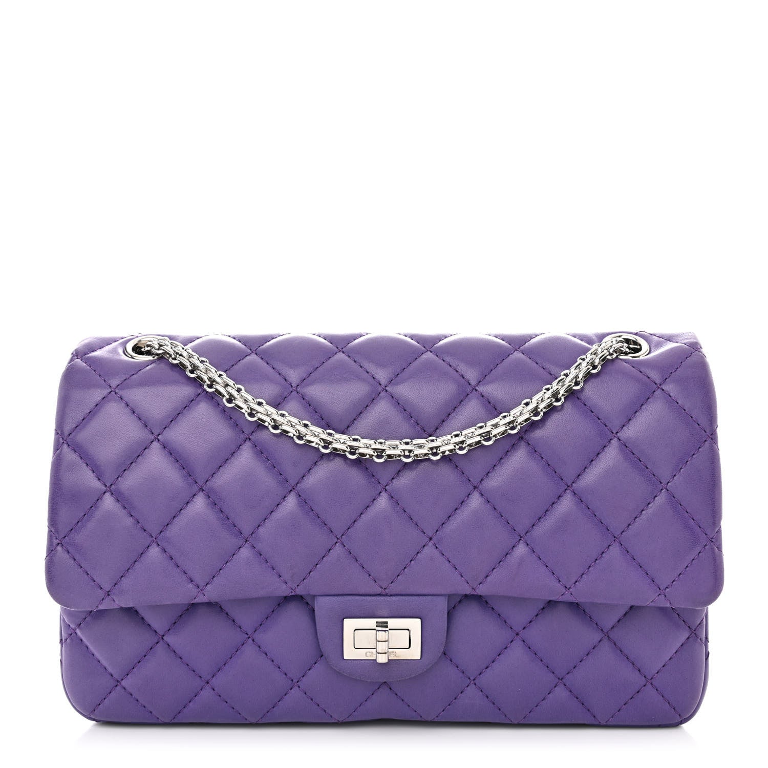 Chanel Lambskin Quilted 2.55 Reissue 226 Flap Purple 1 of 12