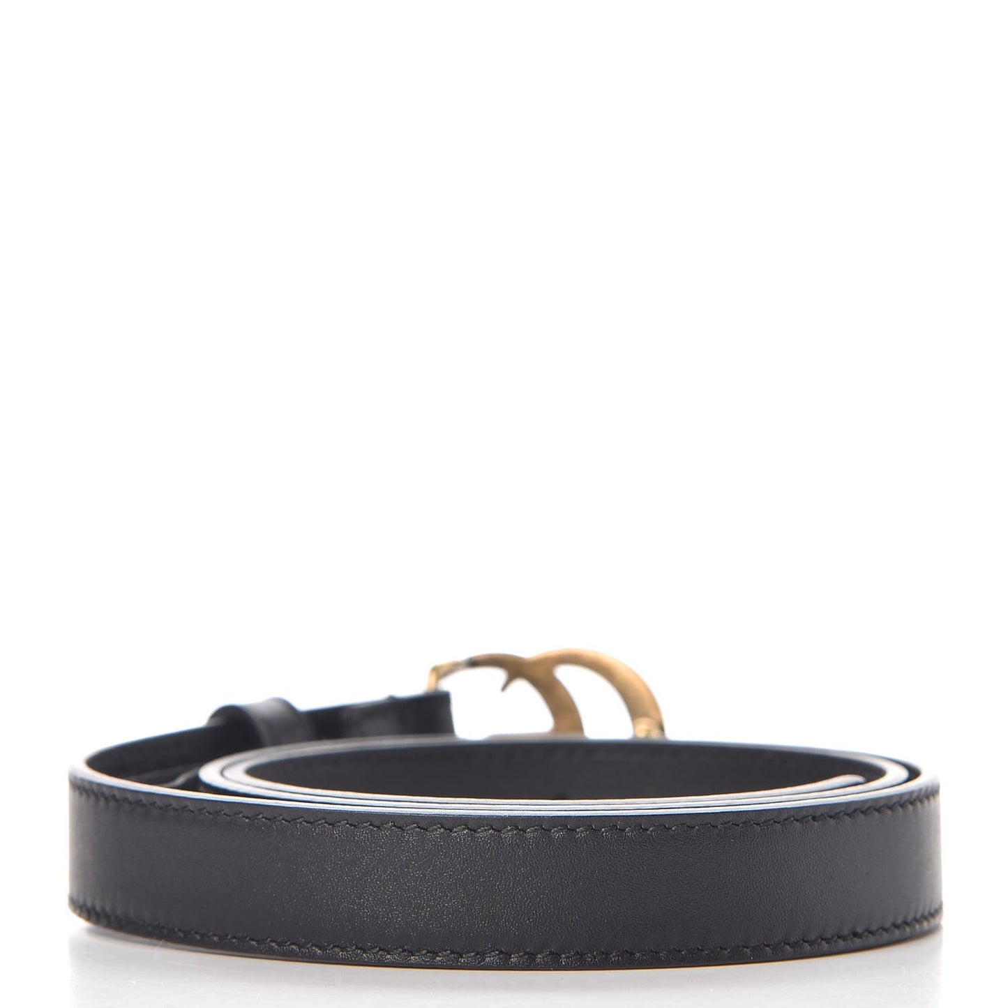 Calfskin Double G 20mm Belt 70 28 Black