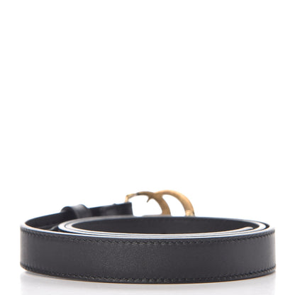 Gucci Calfskin Double G 20mm Belt 70 28 Black 3 of 6