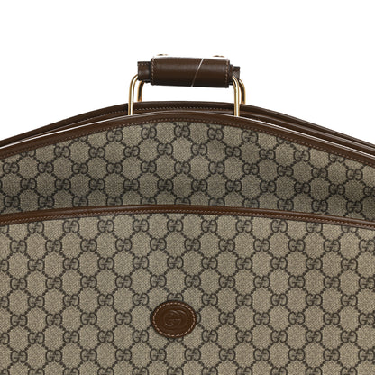 Gucci GG Supreme Monogram Azalea Calfskin Retro Interlocking G Garment Bag Beige Ebony Brown Sugar 7 of 9