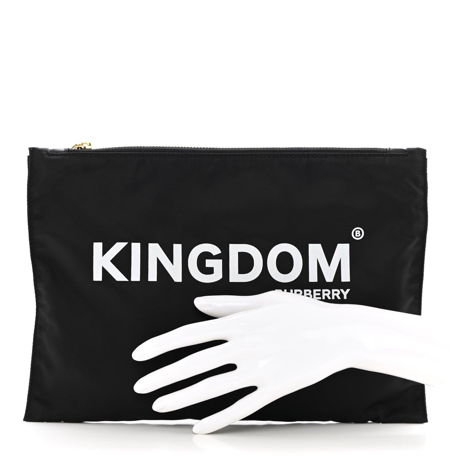 Burberry Nylon Kingdom Flat Pouch Black 2 of 9