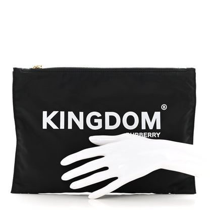Burberry Nylon Kingdom Flat Pouch Black 2 of 9