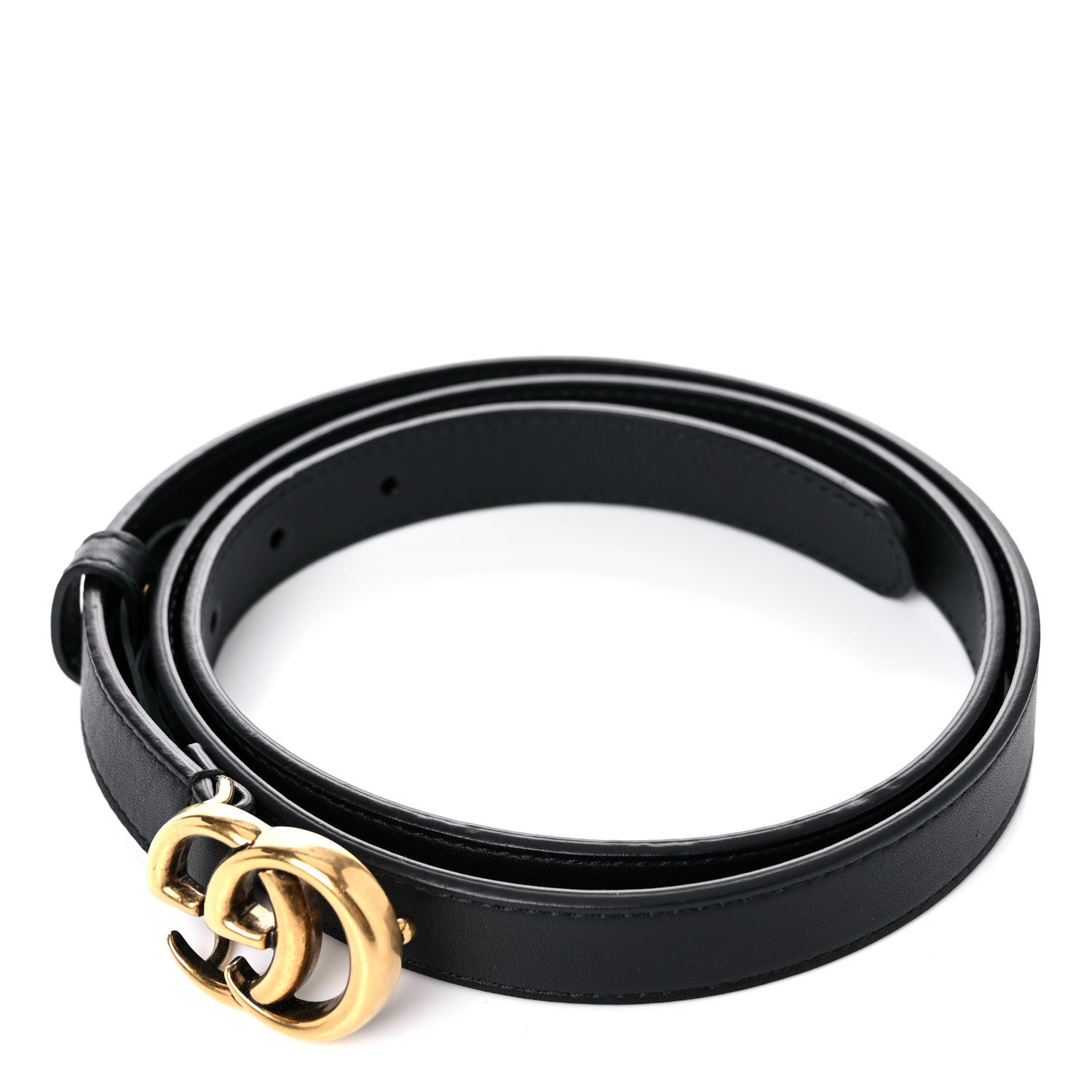 Gucci Calfskin Double G 20mm Belt 90 36 Black 6 of 7