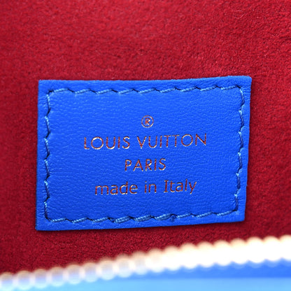 Louis Vuitton Lambskin Embossed Monogram Vuittamins Coussin PM Blue Red 6 of 8