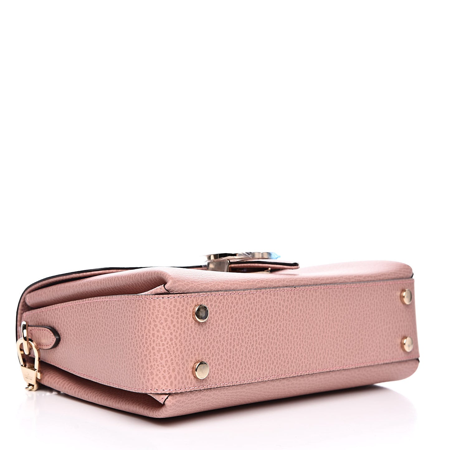 Dollar Calfskin Interlocking G Top Handle Shoulder Bag Soft Pink