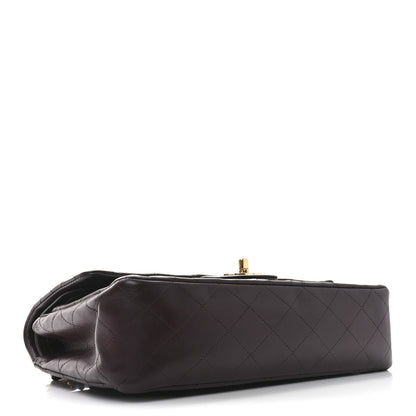 Chanel Lambskin Quilted Medium Double Flap Burgundy 4 of 9