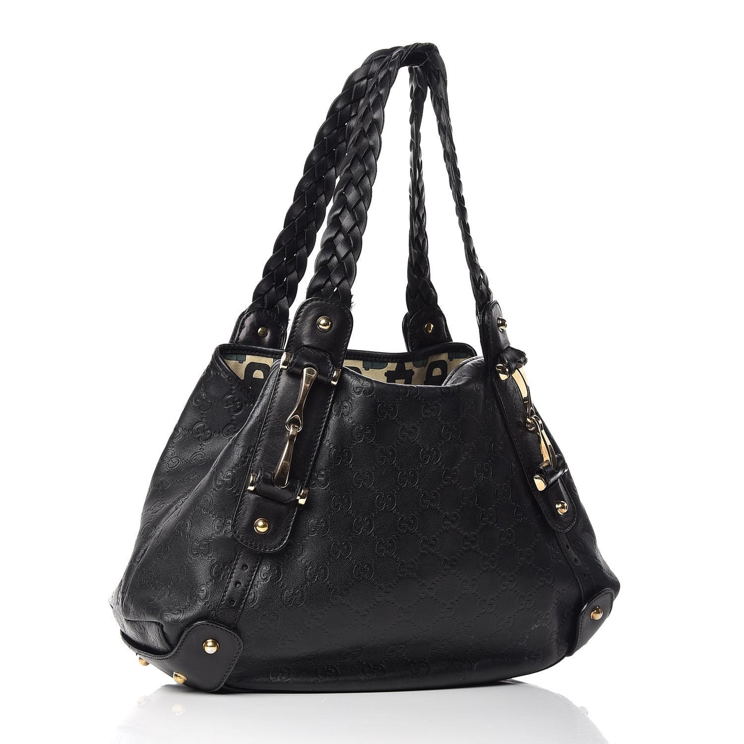 Guccissima Small Pelham Shoulder Bag Black