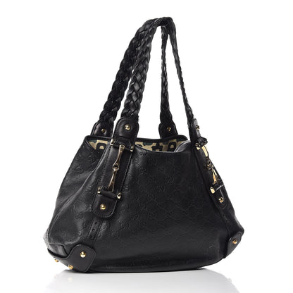 Gucci Guccissima Small Pelham Shoulder Bag Black 3 of 10