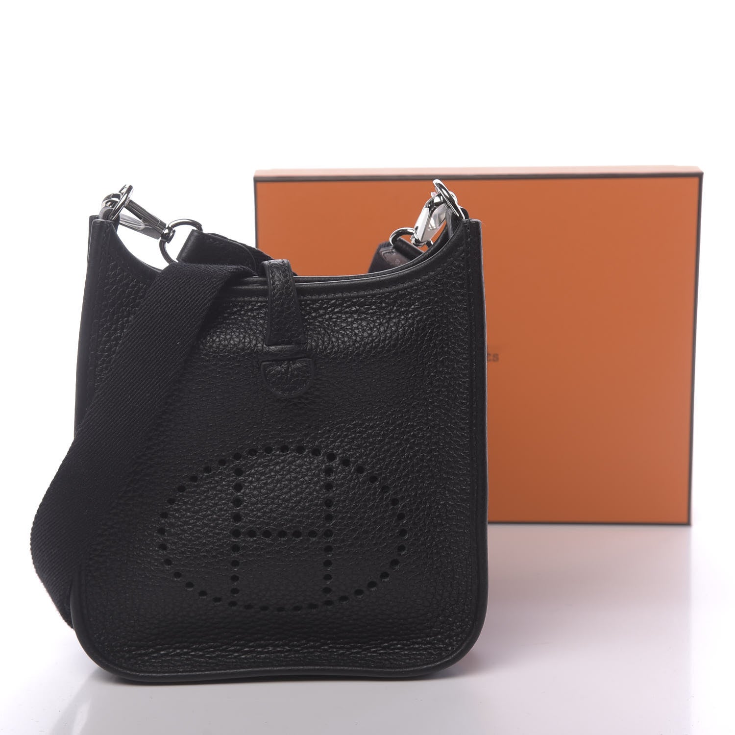 Hermes Taurillon Clemence Evelyne TPM Black 11 of 11