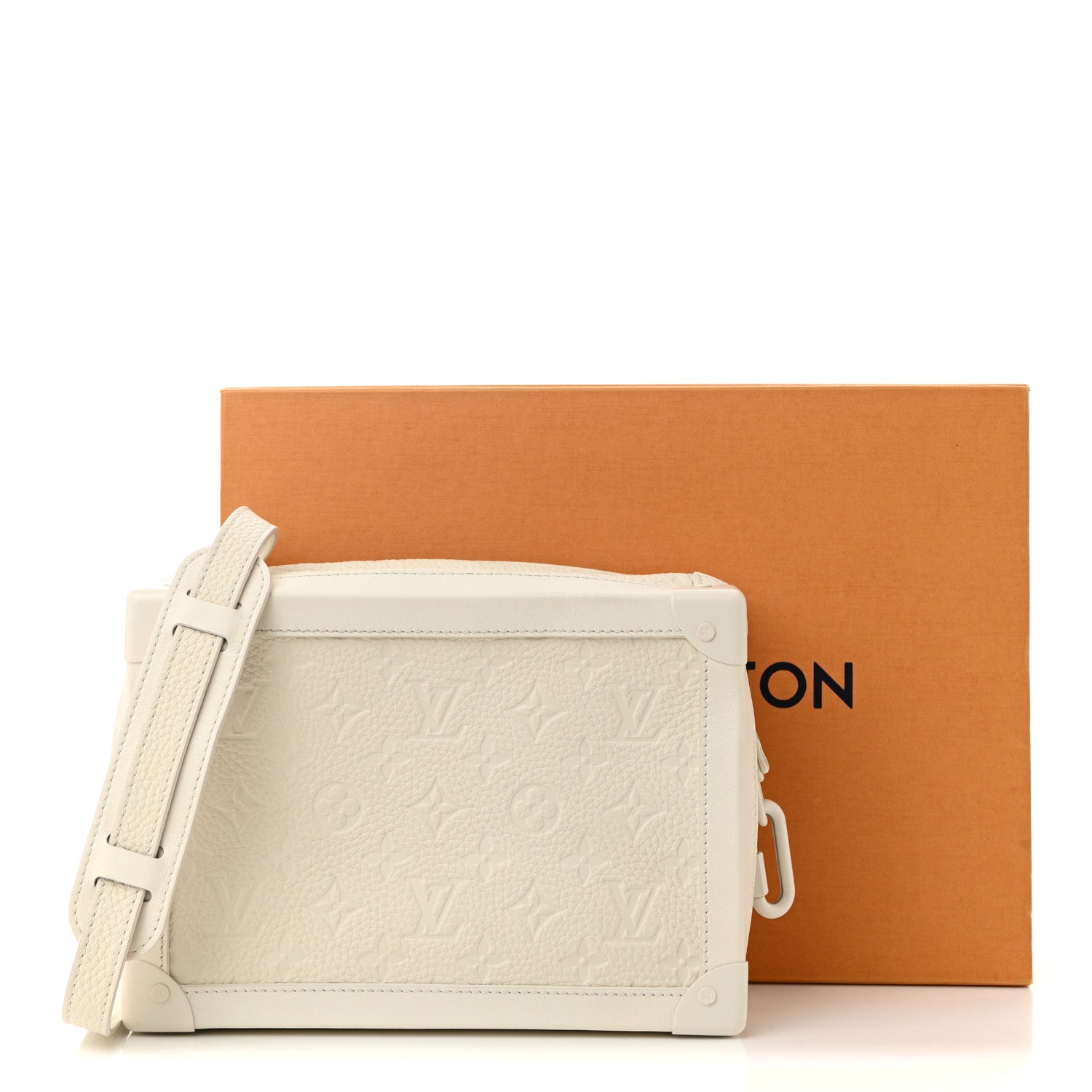 Louis Vuitton Taurillon Monogram Solar Ray Soft Trunk Powder White 10 of 10