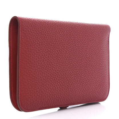 Hermes Togo Dogon Duo Wallet Rouge Casaque 4 of 10