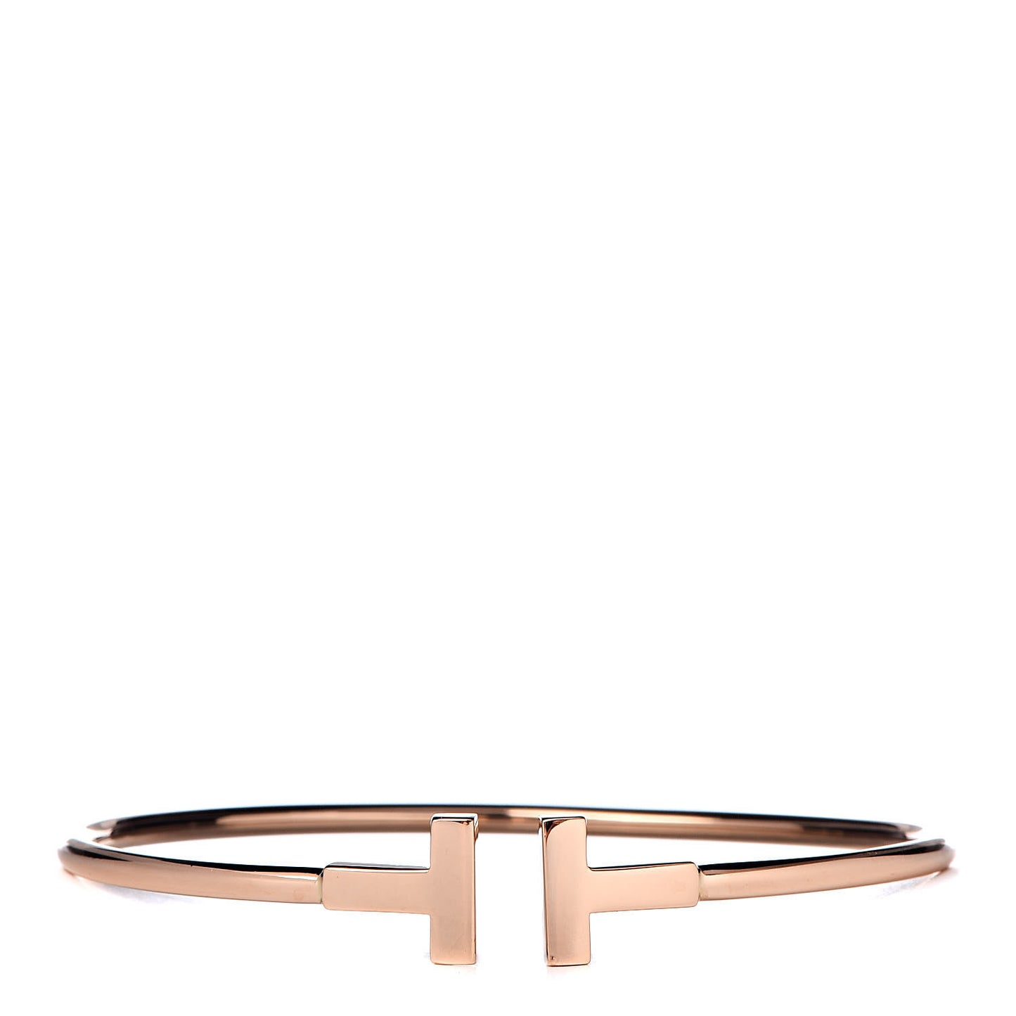18K Rose Gold T Wire Bracelet