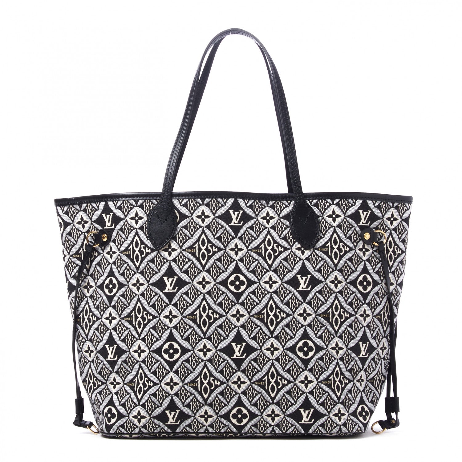Louis Vuitton Jacquard Since 1854 Neverfull MM Grey 1 of 8