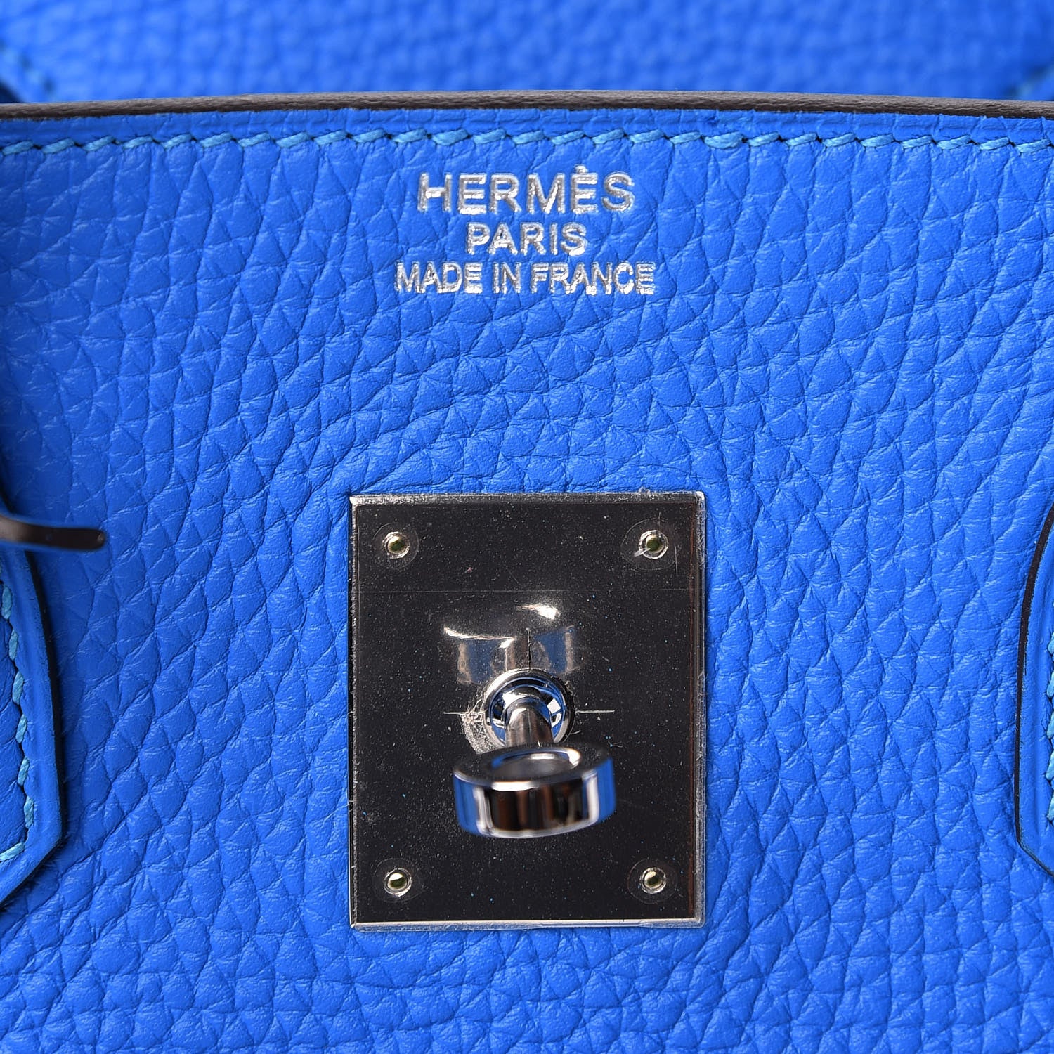Hermes Taurillon Clemence Birkin 35 Bleu Hydra 6 of 11