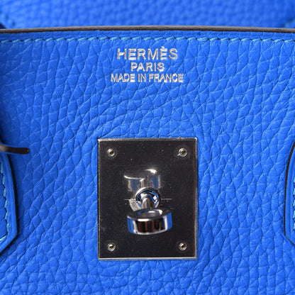 Hermes Taurillon Clemence Birkin 35 Bleu Hydra 6 of 11