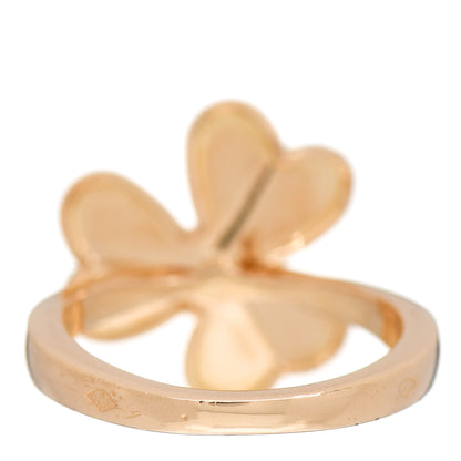 Van Cleef & Arpels 18K Yellow Gold Diamond Small Frivole Ring 48 4.5 4 of 6