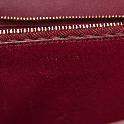 Celine Liege Calfskin Medium Classic Box Flap Bag Burgundy 7 of 9