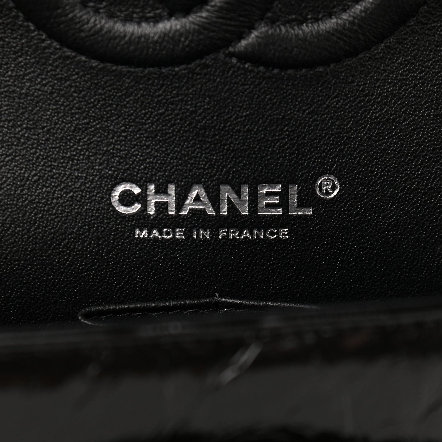 Chanel Shiny Crumpled Calfskin Quilted Medium Double Flap So Black 6 of 9