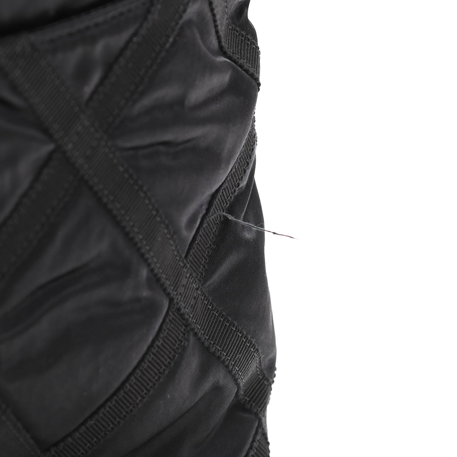 Chanel Nylon Grosgrain Quilted Lifestyle Convertible Clutch with Chain Black 12 of 12