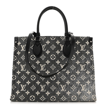 Louis Vuitton Monogram Jacquard Denim Onthego MM Black 1 of 9