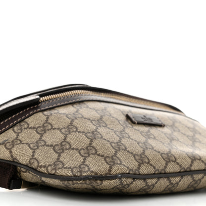 Gucci GG Supreme Monogram Belt Bag Dark Brown 9 of 10