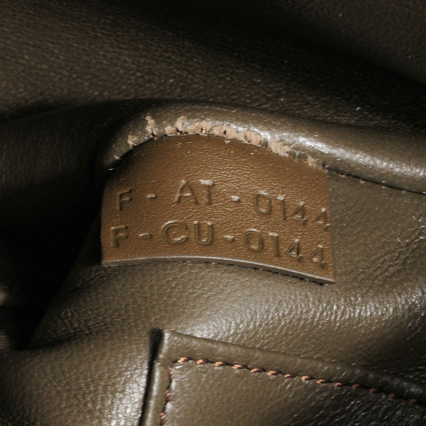 Smooth Calfskin Nano Luggage Khaki