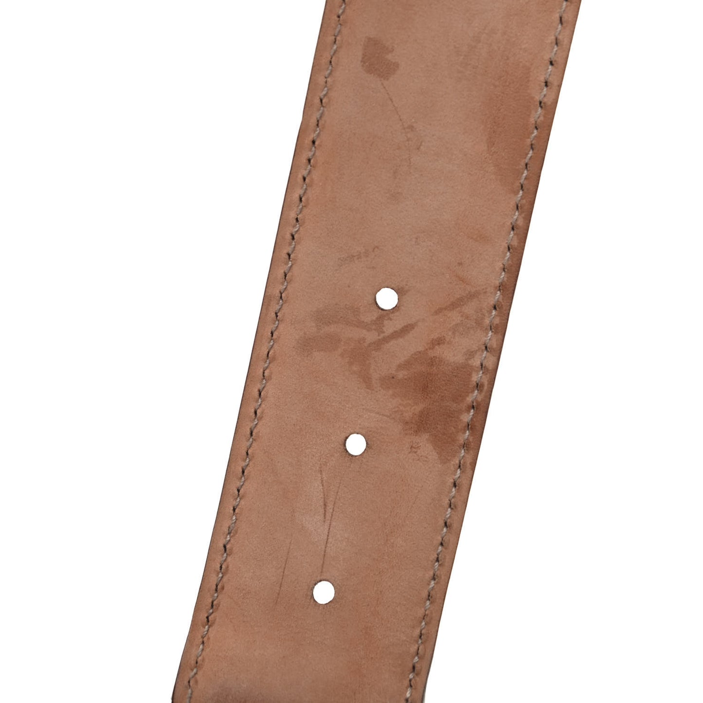 Calfskin Web Interlocking G Belt 85 34 Off White