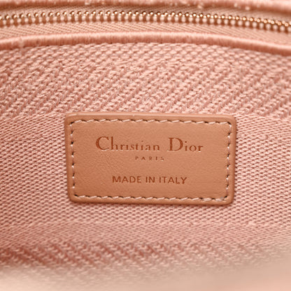 Christian Dior Canvas Embroidered Cannage Medium Lady D-Lite Pink 6 of 20