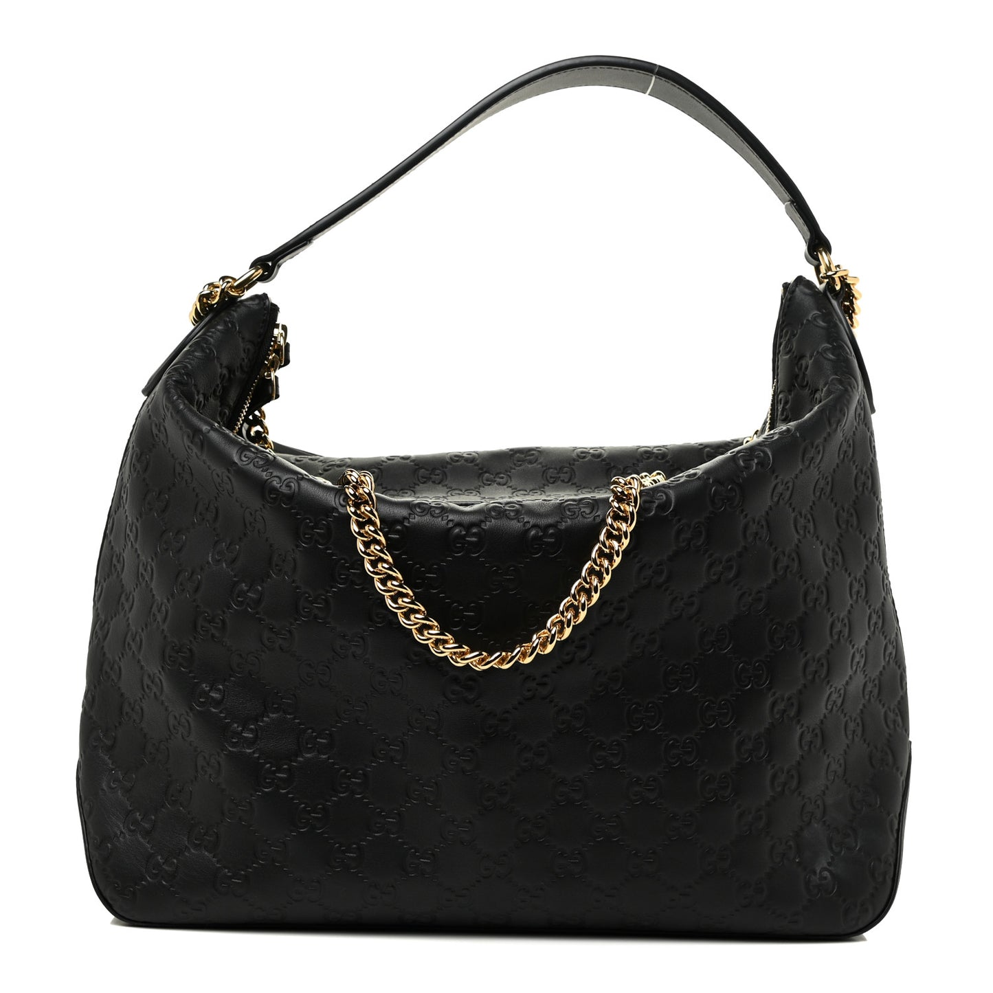 Guccissima Signature Large Linea A Hobo Black