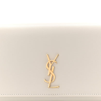 Saint Laurent Smooth Calfskin Monogram Phone Holder Crossbody Crema Soft 8 of 11