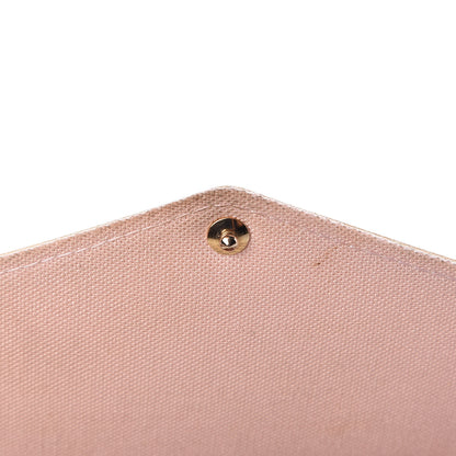 Louis Vuitton Damier Azur Pochette Felicie Chain Wallet Rose Ballerine 11 of 11