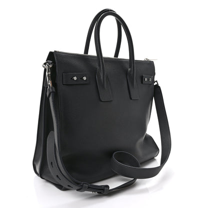 Saint Laurent Grained Calfskin Sac De Jour Souple North South Tote Black 3 of 8