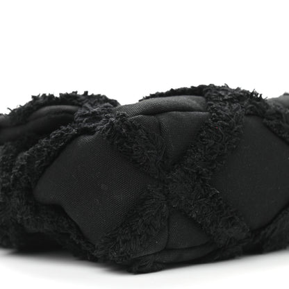 Chanel Cotton Canvas Quilted Large Chanel 19 Flap Black 7 of 8
