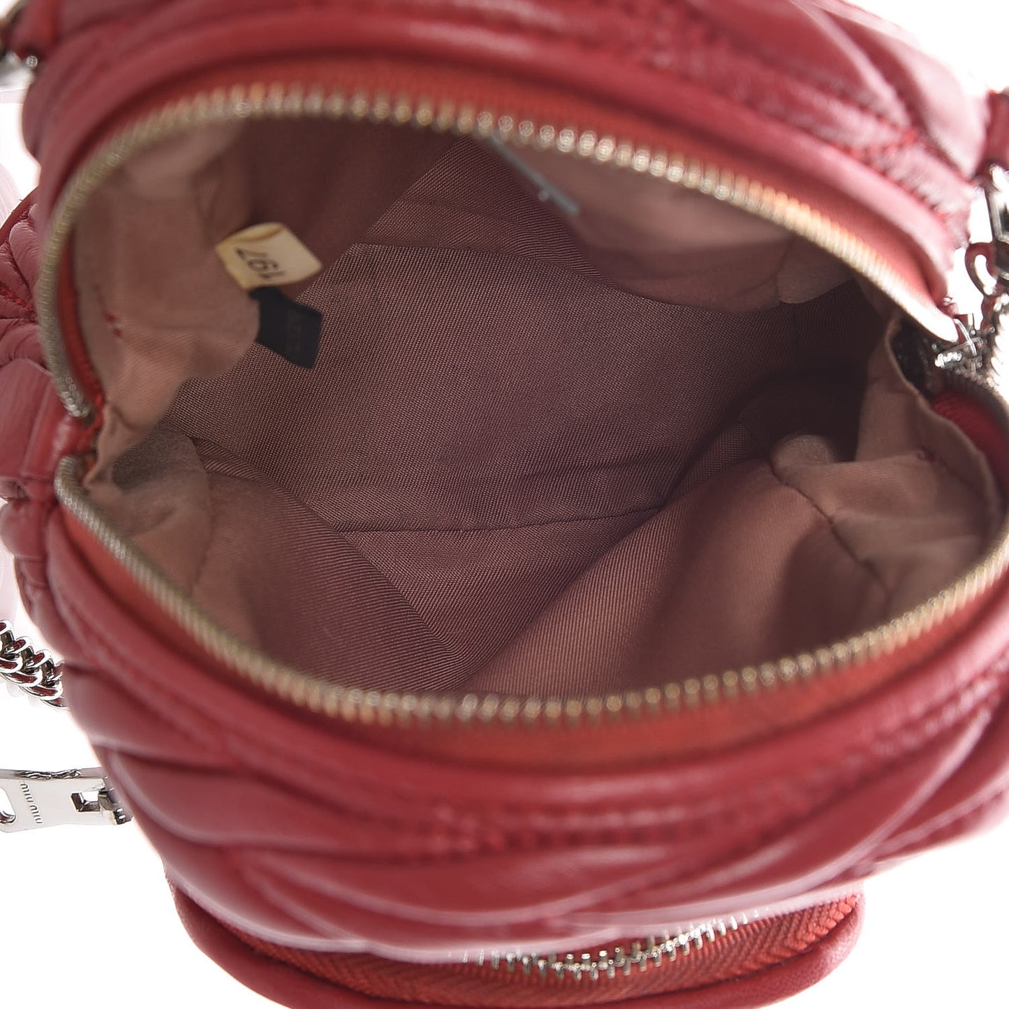 Nappa Matelasse Lux Mini Backpack Rosso