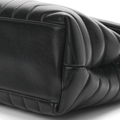 Saint Laurent Calfskin Y Quilted Monogram Medium Loulou Chain Satchel Black 10 of 10