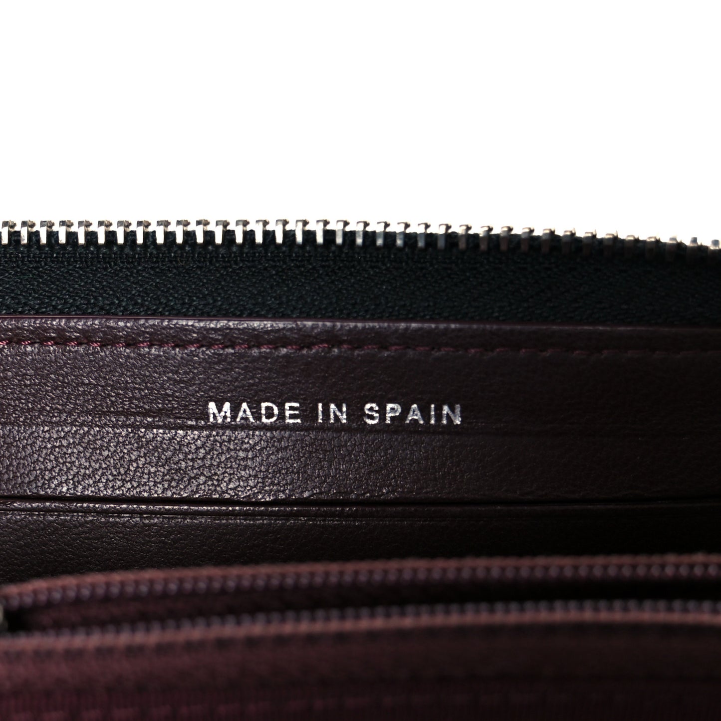 Lambskin Quilted Medium Zip Around Wallet Black