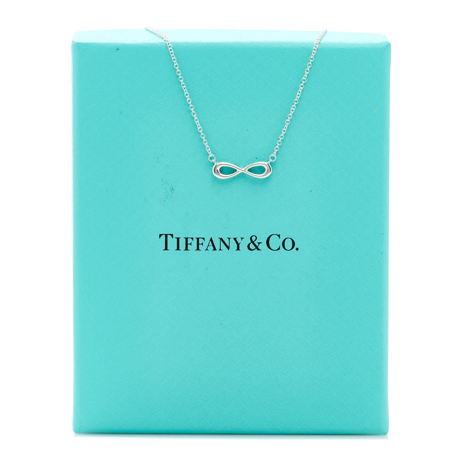 Tiffany Sterling Silver Mini Infinity Pendant Necklace 6 of 6