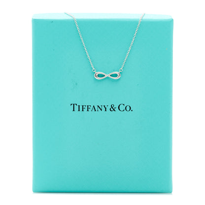 Tiffany Sterling Silver Mini Infinity Pendant Necklace 6 of 6