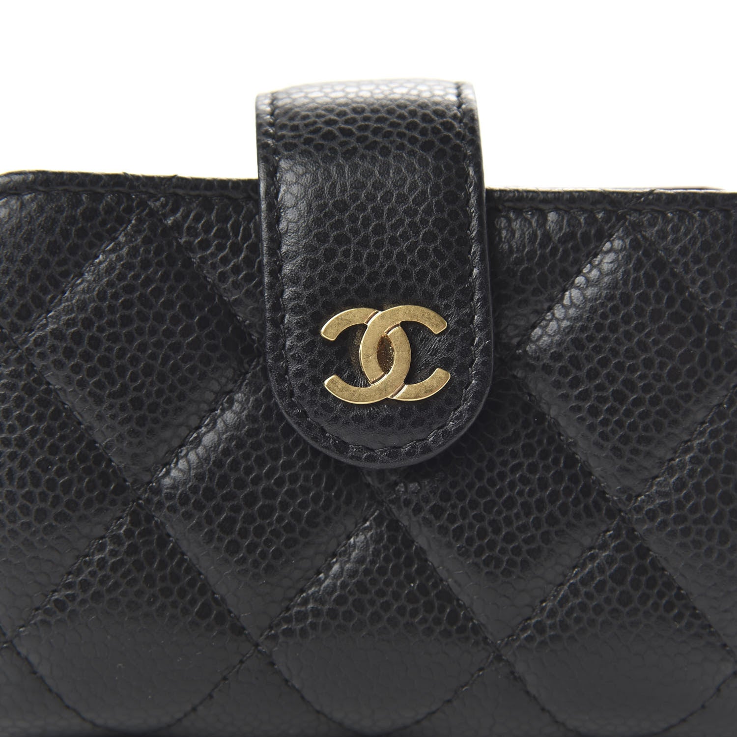 Chanel Caviar Quilted Gusseted Card Holder Black 10 of 11