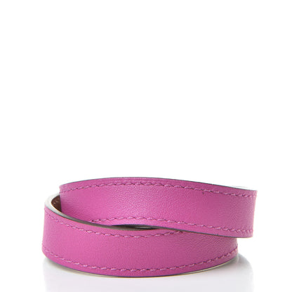 Hermes Swift Kelly Double Tour Bracelet T1 Rose Pourpre 3 of 6