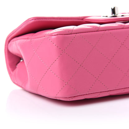 Chanel Lambskin Quilted Mini Rectangular Flap Pink 8 of 9