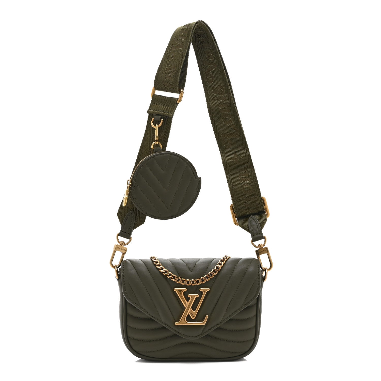 Louis Vuitton Calfskin New Wave Multi Pochette Kaki 1 of 10