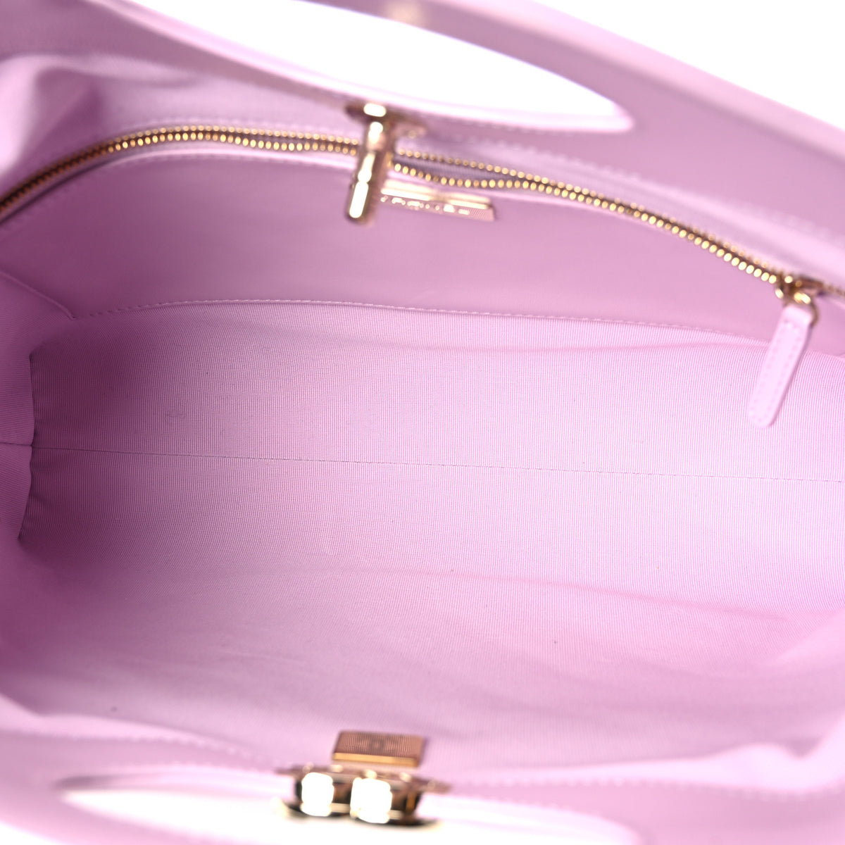 Chanel Shiny Lambskin Quilted 31 Shopping Bag Light Purple 5 of 10