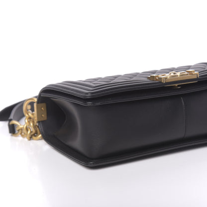 Chanel Calfskin Quilted Medium Boy Flap Black 9 of 11