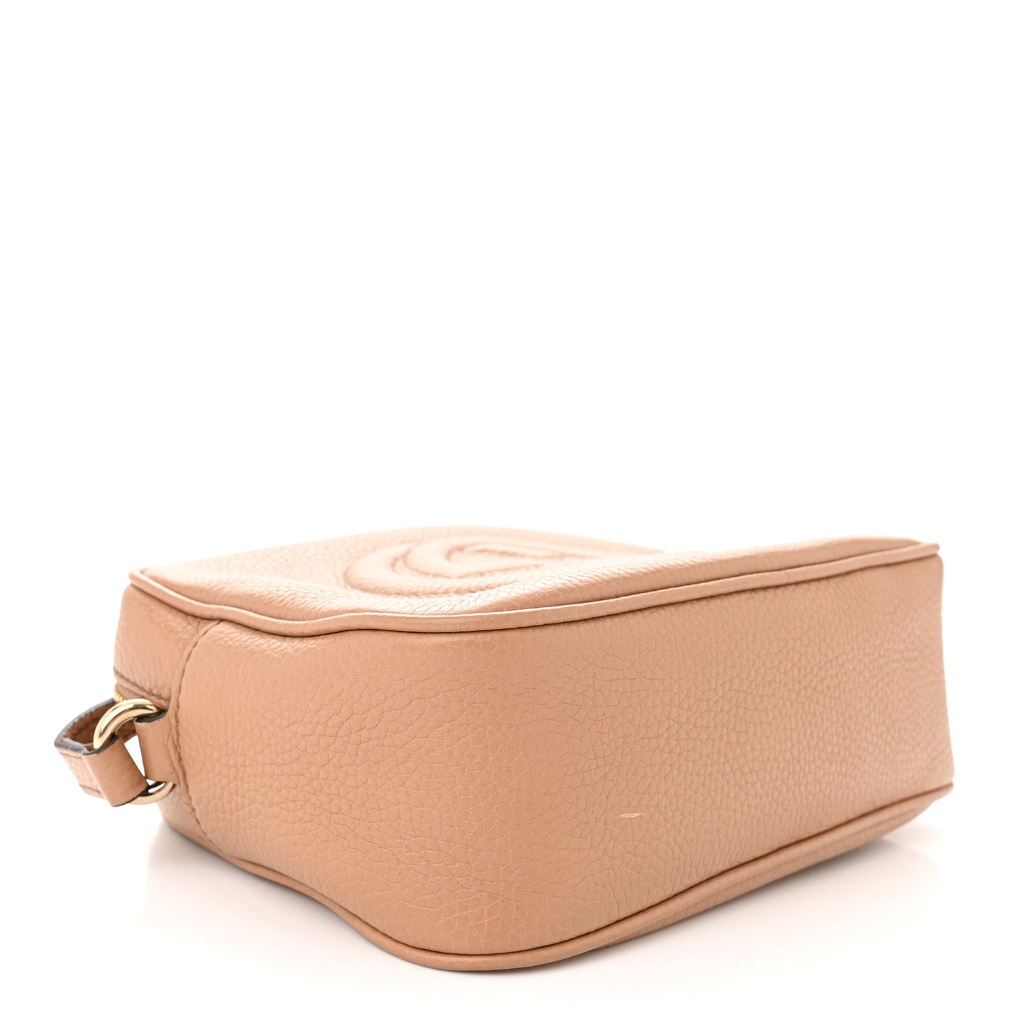 Pebbled Calfskin Small Soho Disco Bag Camelia