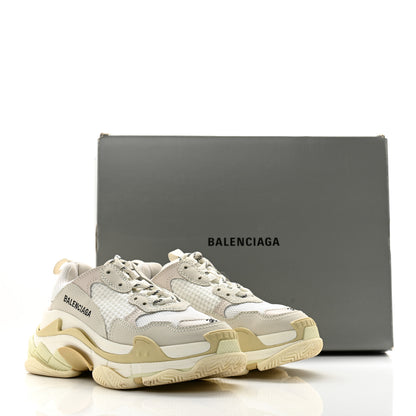 Balenciaga Fabric Mesh Womens Triple S Sneakers 36 White 12 of 12